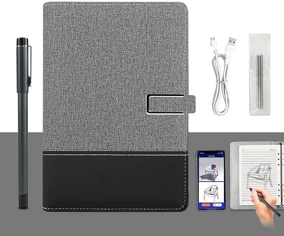XNote、AI 搭載スマート ライティング セット、描画用 E インク紙タブレット、AI 搭載機能を備えたスマートな再利用可能なノートブック、オフィス、学習、ビジネス会議用アプリへのリアルタイム同期A