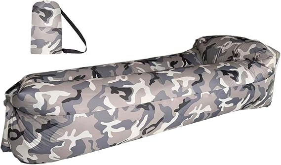 Inflatable Lounger Couch - Inflatable Sofa | Blow Up Chair Couch | Air Lounger Camping Sofa | Waterproof Hammock Bed | Foldable Waterproof Furniture For Travelling, Camping, Hiking