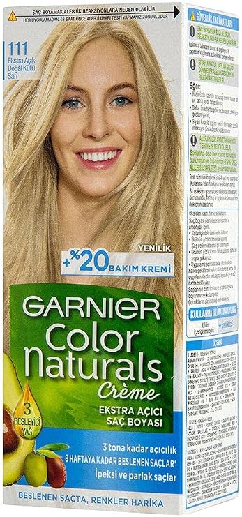 Garnier Color Naturals 111 Ekstra Açık Doğal Küllü Sarı