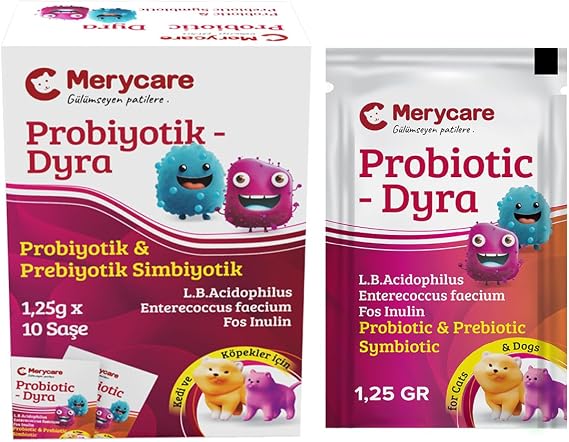 Merycare Kedi ve Köpekler için Probiotic Simbiyotik Dyra Saşe(10x1,25gr)