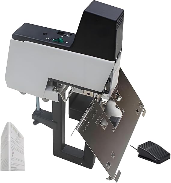 Electric Stapler, 210 Staple Capacity, 60/Min Speed for Efficient Booklet and Report Stitching