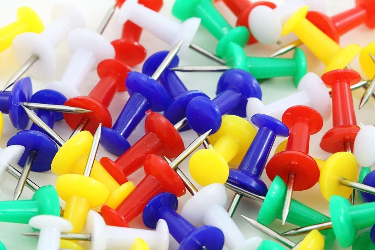 Requisite Needs Push cork board Pins Drawing Pins for Cork Notice Board Thumb Tacks 400 Pins