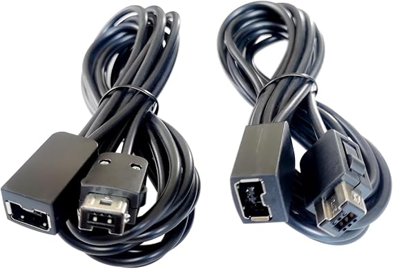 2 Pcs Compatible/Replacemen 10 Ft / 3 M Extension Cable for Super Nintendo SNES Classic Edition (2017) Controller and Mini NES Classic Edition (2016)/ Wii/Wii U Controller