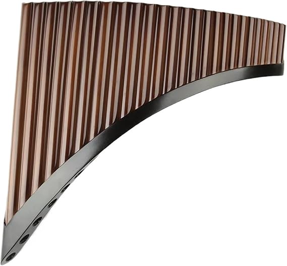 pan flute for beginners Handmade Wood Flute C Key Brown Pan Flute Traditional Woodwind Instrument 25 Pipes (Color : Left)