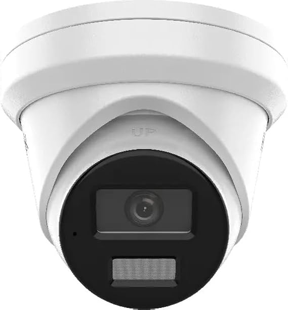 HiLook By Hikvision IPC-T259H(2.8mm) 5MP ColorVu Lite Fixed Turret Network POE IP Camera 24/7 Colour–White