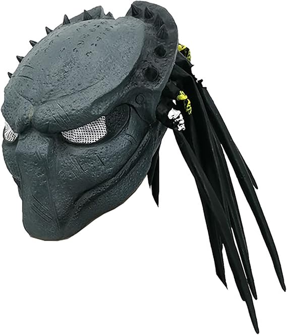 Halloween Alien Predator Mask, AVP Latex Scary Mask for Party, Movie Cosplay, and Role Play (Design 3)