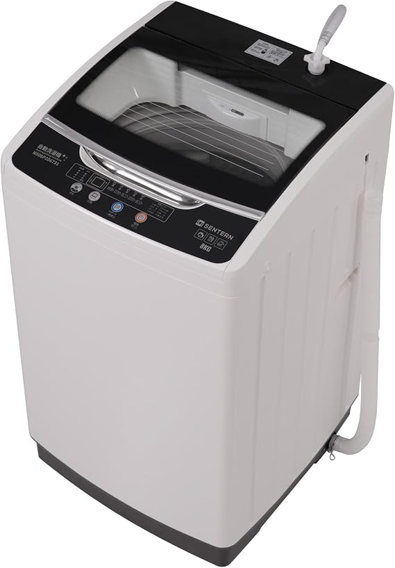 Fully Automatic Washing Machine, 17.6 lbs 8 kg, With Detergent Insert, Washing Machine, Vertical Washing Machine, Washing, Dehydration, Living Alone, Suzuki, Child Lock, Reservation Function