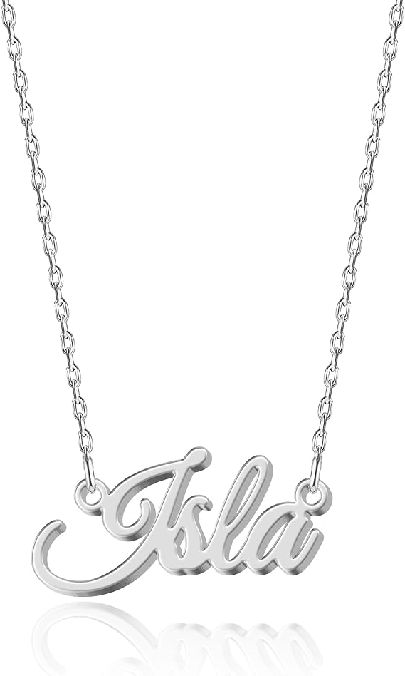 Exquisite Personalized Name Necklace|Choose from 14 Font Styles|Customizable 18K Gold Plated Stainless Steel & Sterling Silver Pendant|Unique Gift for Her