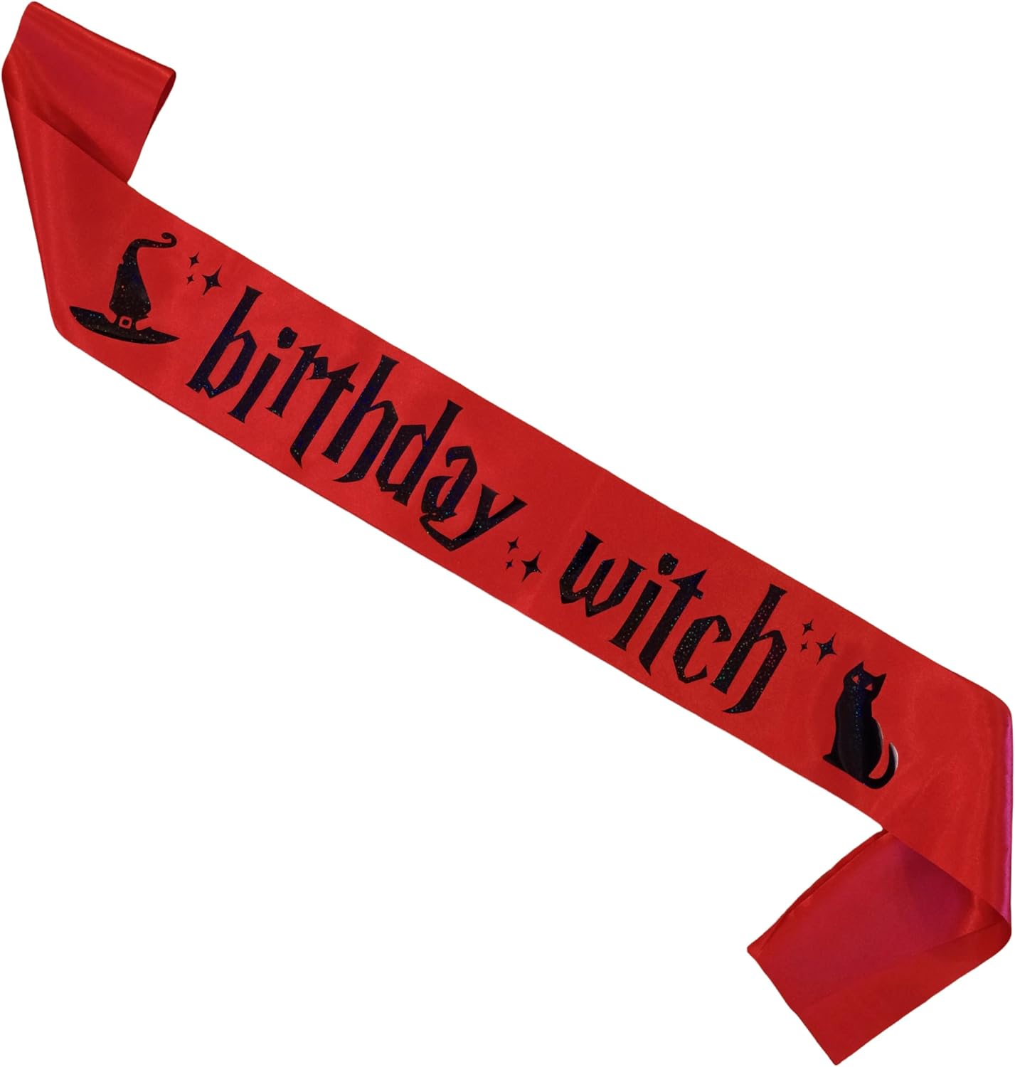 Decorit デコリット 誕生日 魔女 サッシュ ガールズ レディース ハロウィン 誕生日パーティー サッシュ It's My Birthday for Parry Hotter テーマ パーティーデコレーション 16歳 18歳 21歳 40歳 誕生日用品 ゴシック バースデーサッシュ レッド
