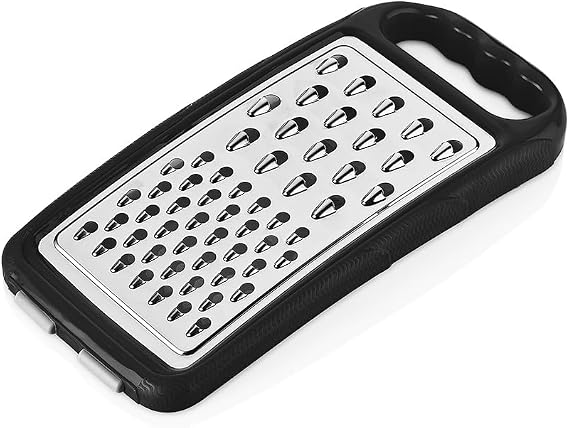 Paslanmaz Çelik Rende Bpa İçermez Slim Yerkaplamaz Rende 25 x 12 Qlux İdeas Siyah