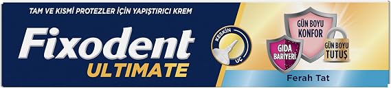 Fixodent Ultimate Ferah Tat Diş Protezi Yapıştırıcı Krem 40 g
