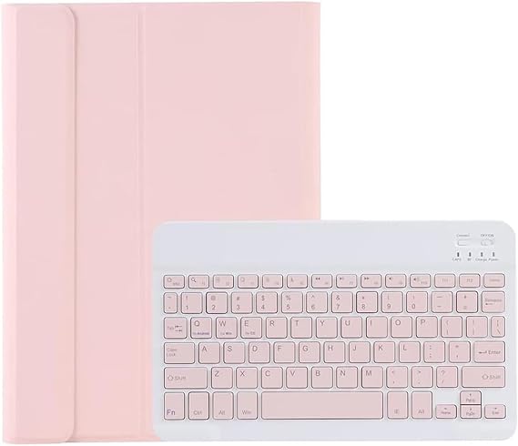Microcase Lenovo Tab M11 11 inch Tablet ile uyumlu Bluetooth Klavyeli Standlı Kılıf - BKK4 Pembe