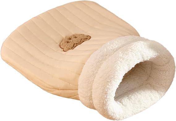 - Cuddle Zone Cat Sleeping Bag Easy Access Cute Bear