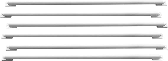 DIY Window Security Bars Pack of 6 Items (20mm x 1000mm, White)
