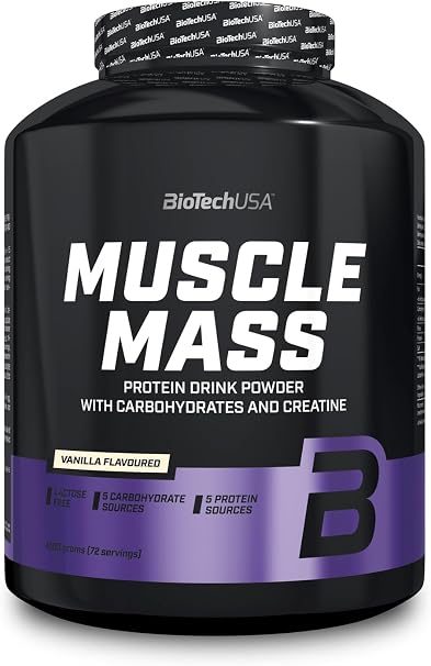 BioTechUSA Muscle Mass Carbohydrate and Protein Drink Powder