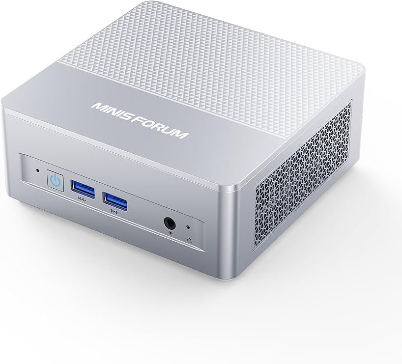 MINISFORUMX1-LITE 255 Mini PC, AMD Ryzen 7 8845HS Mini Computer (8C/16T, up to 5.1GHz), 32GB DDR5 RAM and 1TB SSD, HDMI/DP/USB4, OCuLink, AMD Radeon 780M, 2.5G RJ45, WIFI6E/BT5. 3