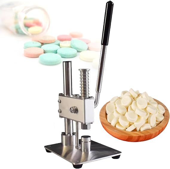 Milk Tablet Manual Tablet Press Machine, Home Press Tool Device with Extended Handle, DIY Self-Made Machine, for Milk Tablet, Pill, Sugar Slice