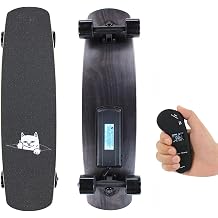 All Terrain Electric Skateboard for Adults, Professional Electric Longboard, Mountain Board with Remote, 4 Speeds Adjustment, 15km/9.3Miles Range, 300W Motor A