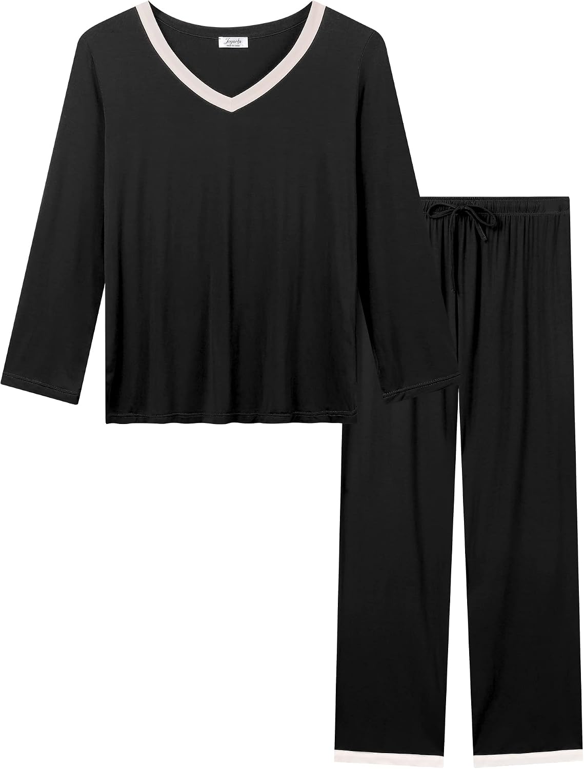 Amorbella Bamboo Pyjamas for Women Ultra Soft Long Sleeve/Pants Pjs Cooling Loose Nightwear S-XXL