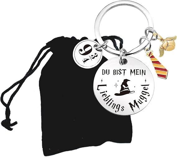 Wizardry Keyring Gifts Harry Wizardry Keychain, Wizardry Gift for Daughter Son Granddaughter Sister Friends Sisters Inspirational Gift for Girls Women