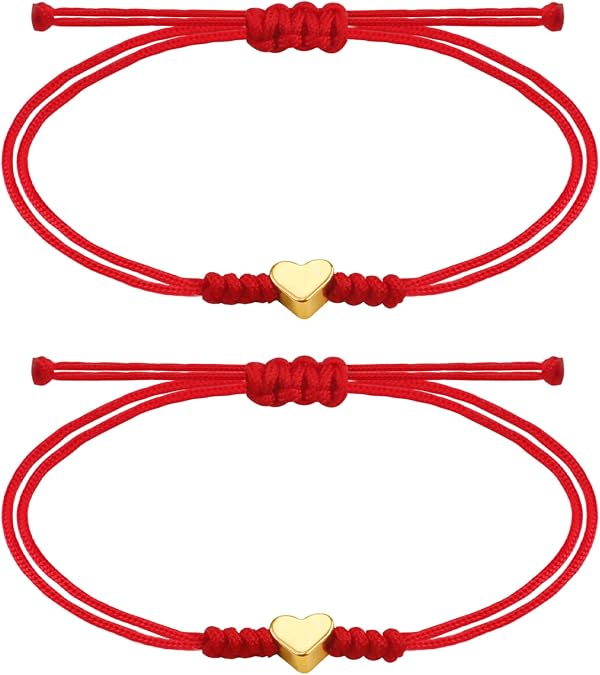 PEALICIOUS Red String Bracelet Rakhi for Brother, Father Daughter Bracelet