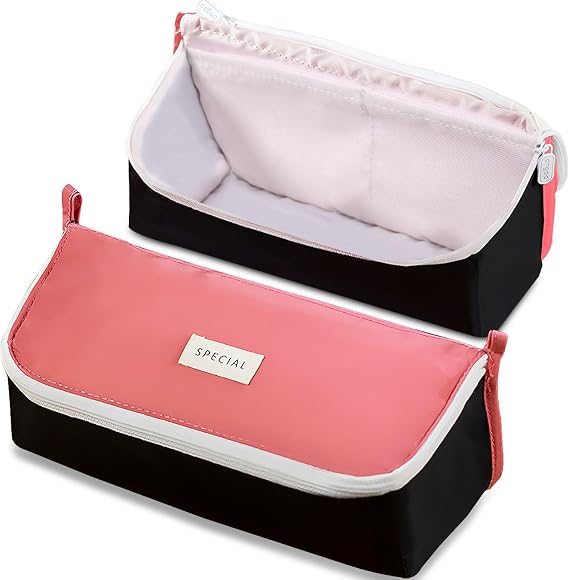 Pencil Pen Case Large Capacity Pencil Pouches Bag for Secondary School Girls and Boys, Double Color Zipper Pencil Pouch Organizer Bag School Office Supplies for Kids Teens Students Adults
