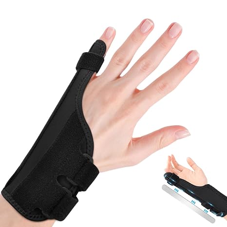 Pinky Finger Splints, Trigger Finger Splints for Little Finger, Pinky Support Brace for Right & Left Hand, Wrist and Pinky Fracture Finger Stabilizer for Arthritis, Injury, Tendonitis, Broken