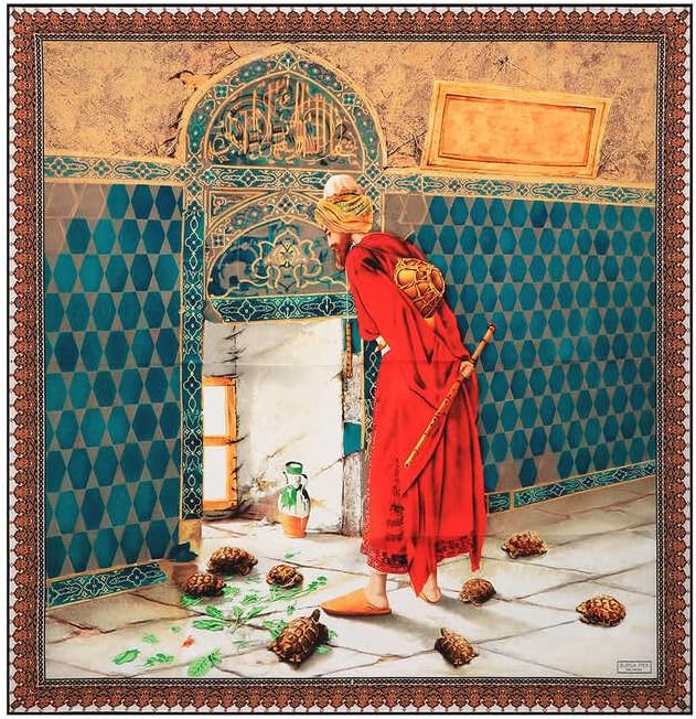 Kırmızı Kaplumbağa Terbiyecisi Sura Eşarp
