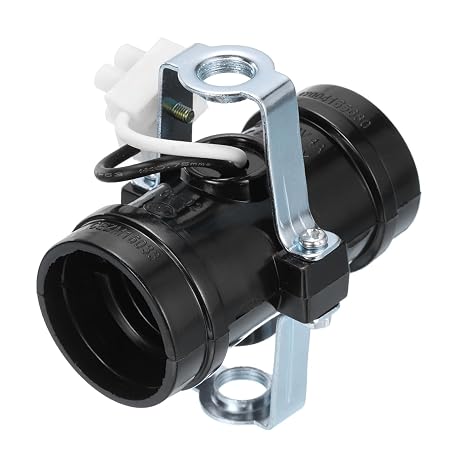 PATIKIL E26/E27 Medium Base 2 Light Cluster Socket Lamp Holder, Black