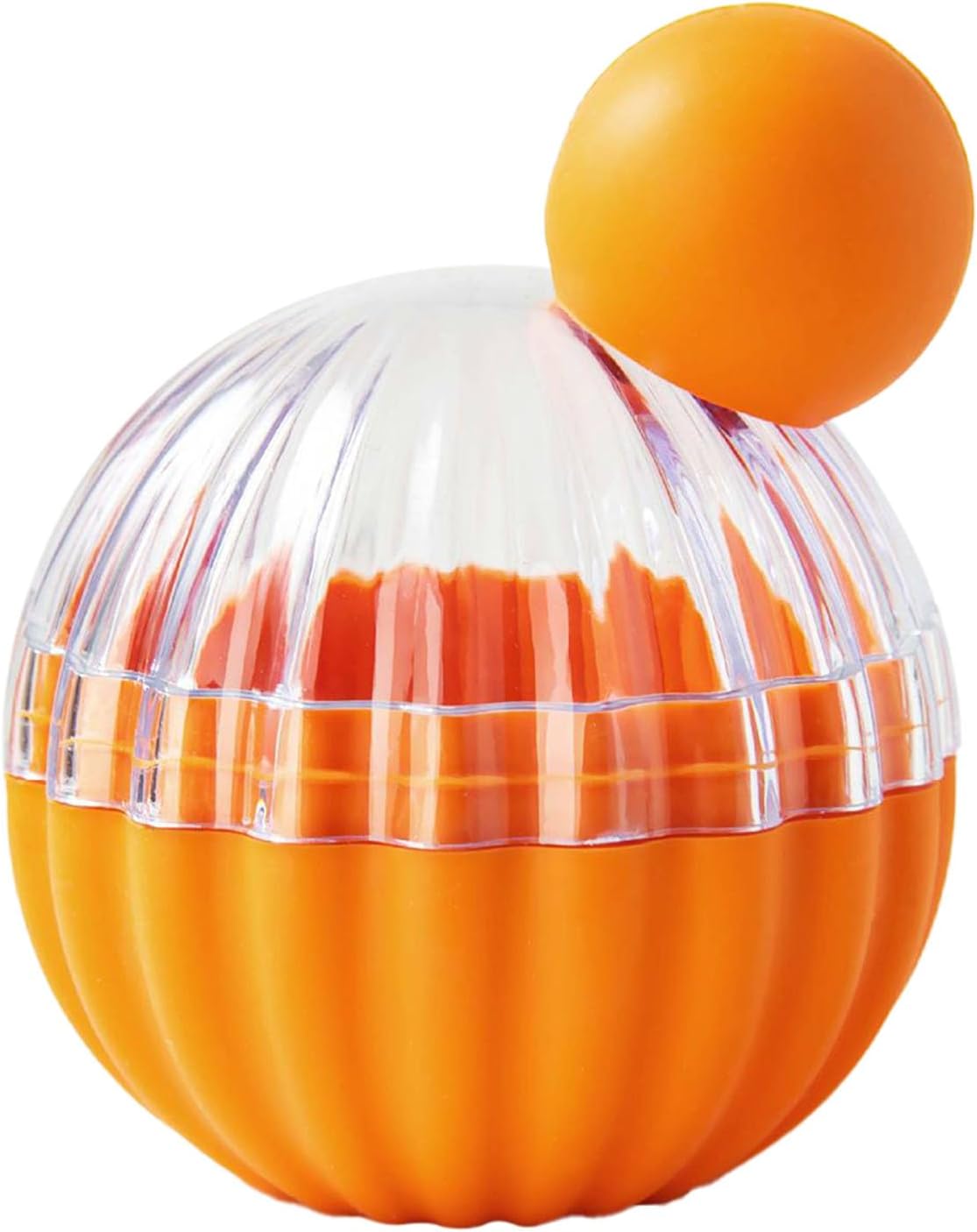 Large Ice Cream Making Machine Silicone Ice Maker for Home Use Green Food Grade Material Quick zing Versatile Fun Design Odorless Ice Production (Orange)