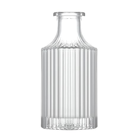 250ml/8オンス 空のクリアガラスディフューザーボトル アロマセラピー容器 エッセンシャルオイルフレグランスアクセサリー DIY交換用ディフューザースティック ホームウェディングパーティー用