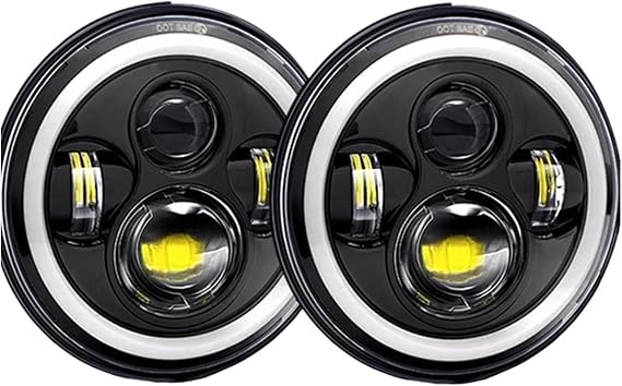 7'' Led Headlight OffRoad 4x4 H4 Headlamp Cars DRL Turn Signal For Toyota For FJ For Cruiser Motorbike Headlight