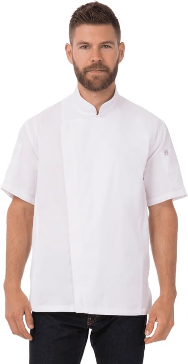 Chef Works Men's Bcsz009whtm chefs jackets, White, M UK