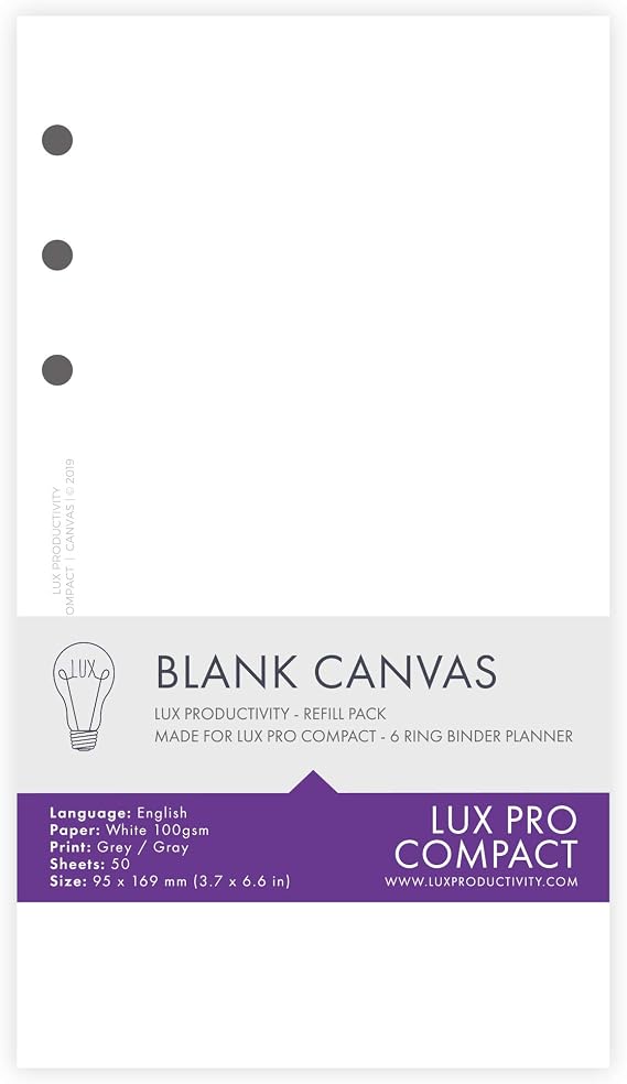 LUX COMPACT - Blank Pages (canvas)