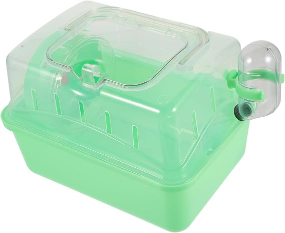 Plastic Hamster Cage with Panoramic Roof for Mice and Small Pets