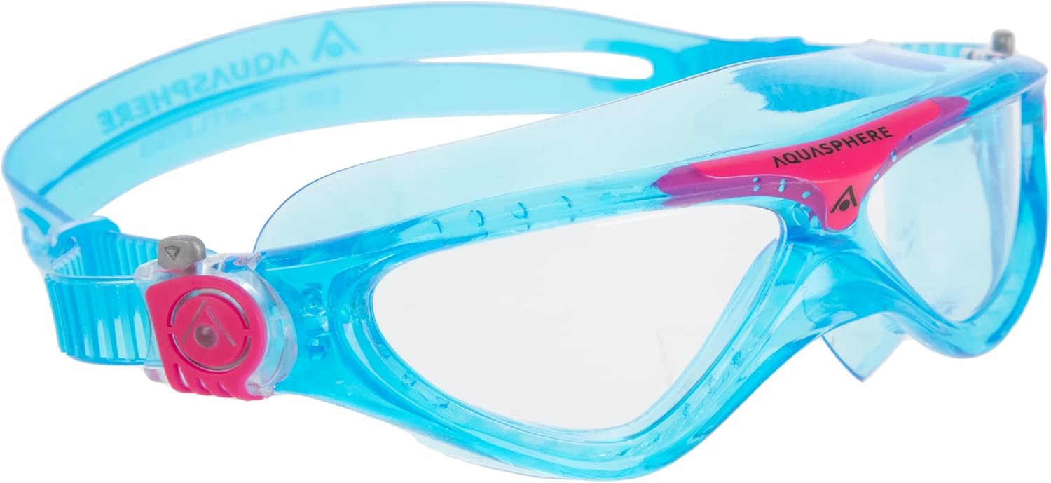 AQUASPHERE Vista JR Swimming Goggles, Pool Goggles for Children 6 Years and Older with UV Protection and Silicone Gaskets, Anti-fog and Anti-leak Lenses for Boys & Girls