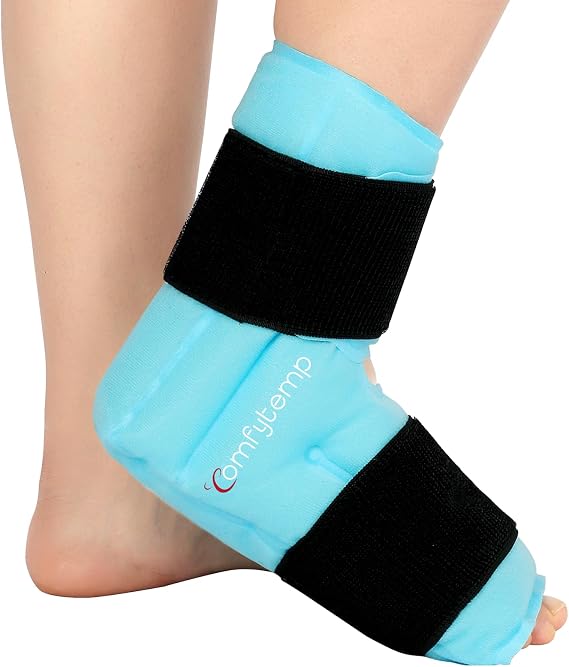 Comfytemp Full Coverage Foot & Ankle Ice Pack Wrap, Gel Cold Compress