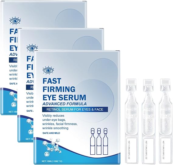 Instant Firm Eye Tightener, Temporary Eye Tighter Eye Cream, Rapid Reduction Eye Serum for Under Eye Bags and Wrinkles, Instant Firm Eye Cream, Instant Facelift Anti Aging Eye Serum (18ml, 3)