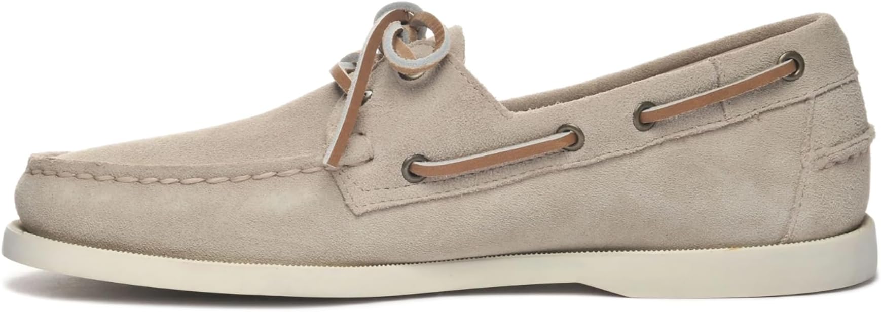 Sebago Docksides Portland Flesh Out Men's Suede Taupe, Taupe, 7 UK