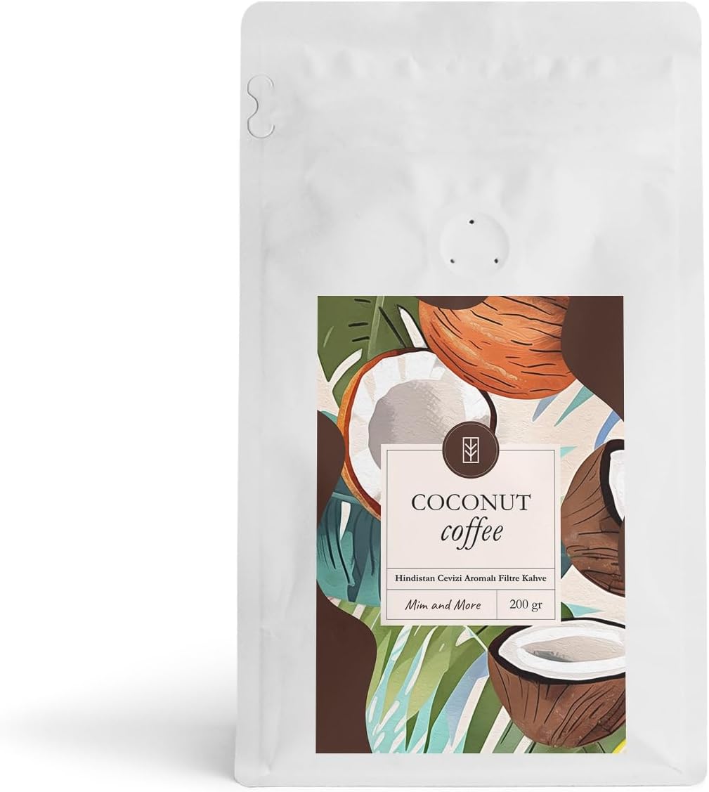 Mim and More Coconut Coffee Coconut Flavored Coffee Filter Coffee 200 Gr