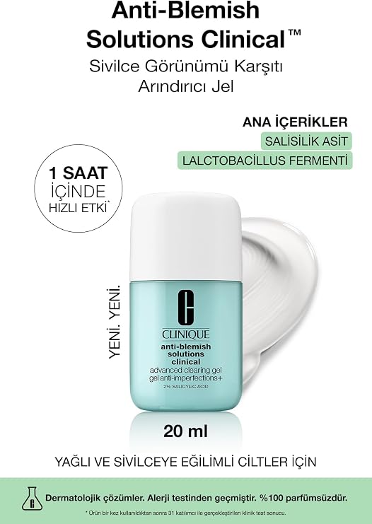 Clinique Anti Blemish Clinical™ Görünümü Azaltan Bakım Jeli 20ml