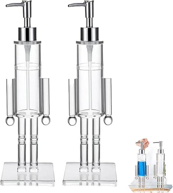 200ml Nutcracker Soap Dispenser, Acrylic Nutcracker Hand Soap Dispenser