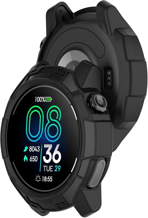 LOKEKE Compatible With Coros Pace Pro Protective Case Cover, TPU Protective Case Cover Shell Compatible With Coros Pace Pro(TPU Black)