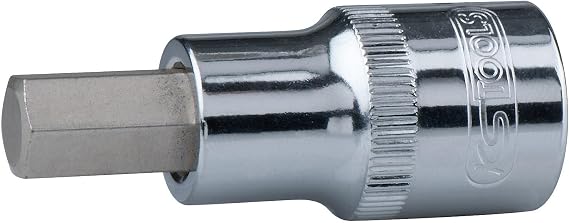 KS Tools 918.5301 1/2" CHROMEplus Bit Socket Hexagon, Short, 11mm