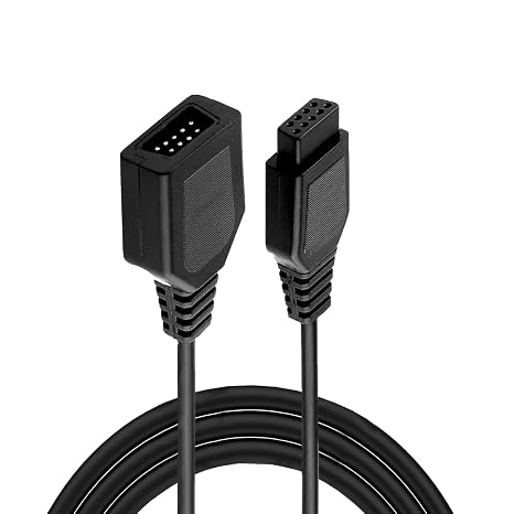9-pin controller extension cable wired video game controller game board extension cable compatible with sega Genesis mini 2, compatible with AV 621 HD 620 HD 821 NES classic retro game(6FT)
