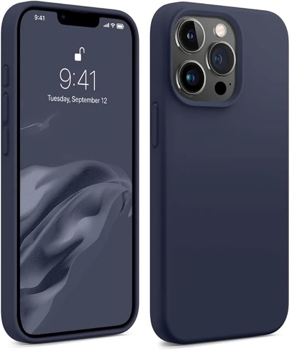 Bix iPhone 15 Pro Silikon Kılıf MagSafe Uyumlu Güçlü Koruma Darbe Emici Gece Mavisi