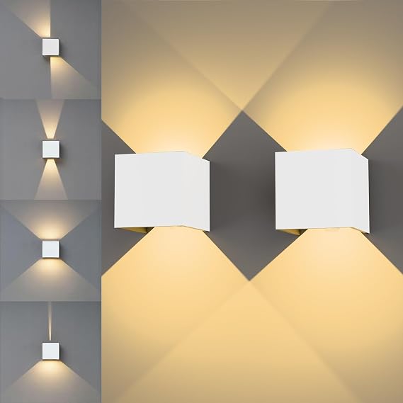 Up and Down LED Wall Lights 12W 230V,Adjustable Beam [Energy Class D]