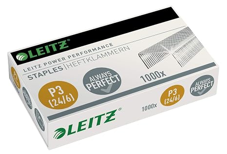 Leitz Power Performance zımba teli P3, 1000 adet, galvanizli, 55700000 24/6 mm