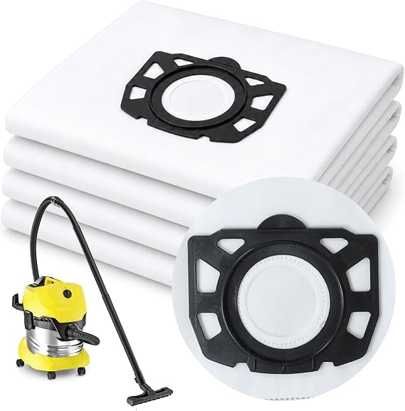 Compatible Karcher Fleece Filter Bags (12 Pack) WD 2 Plus WD 3 KFI 357