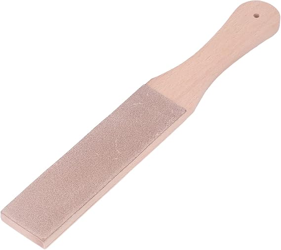 Double Sided Leather Strop Kit, Knife Strop Leather Knife Stropping Block for Woodworking Sharpening Honing Knives Sharpening Polishing(#01)